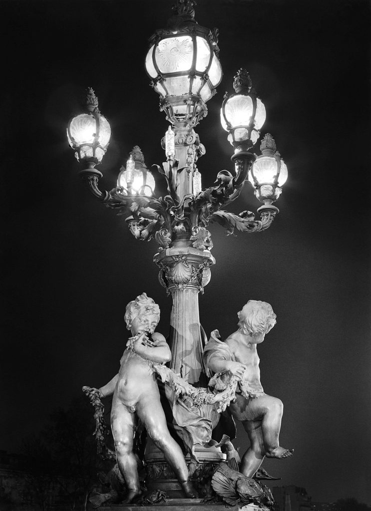 Pont Alexandre III - lamp detail, Paris France